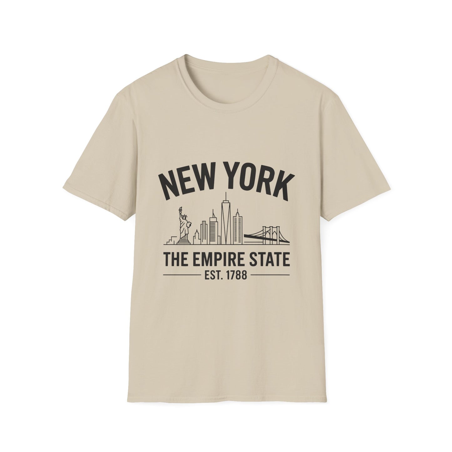 New York Skyline Unisex T-Shirt, NYC Shirt, Empire State Tee, Travel Souvenir, Urban Apparel