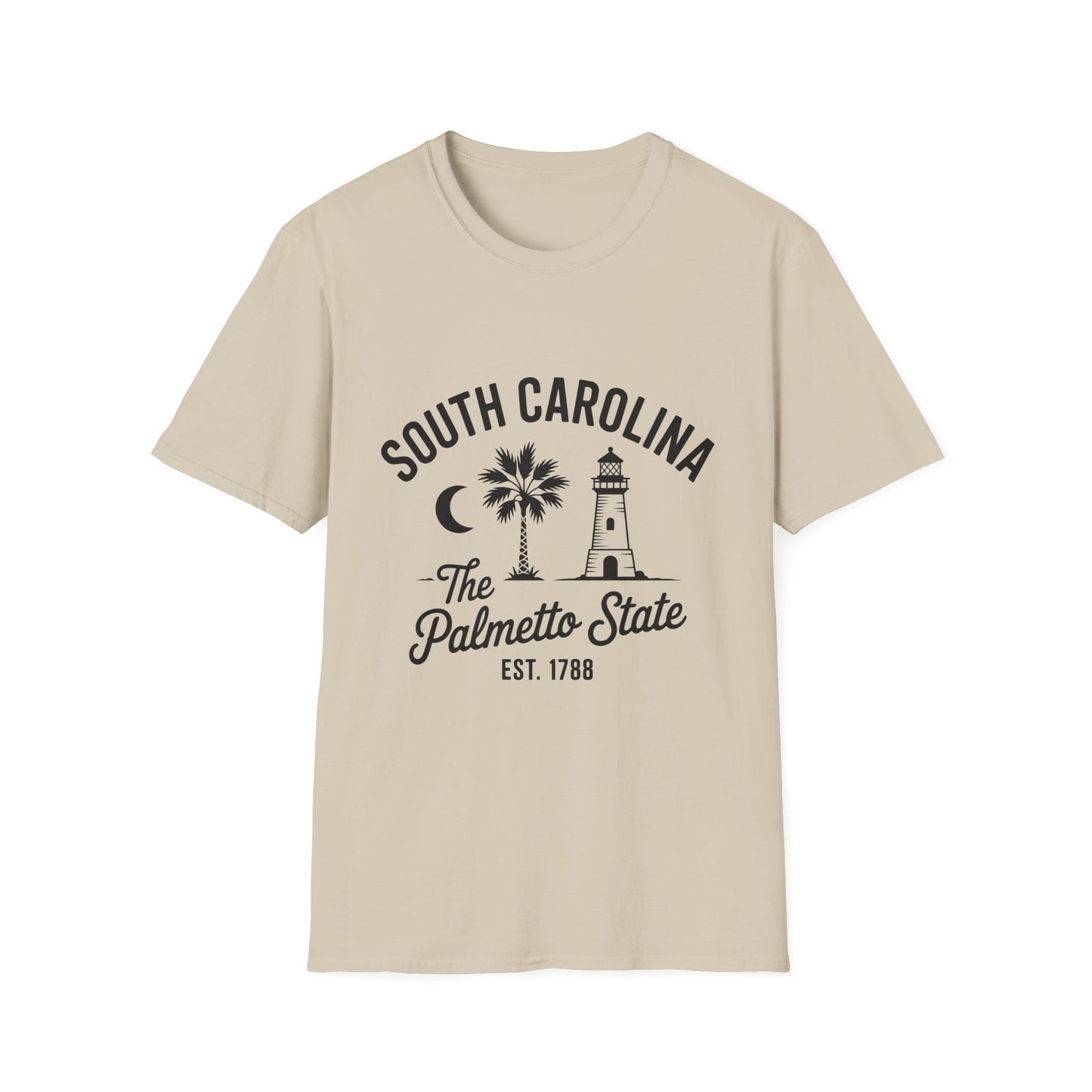 South Carolina Palmetto State T-Shirt, Cool State Pride Tee, Unisex Graphic Shirt, Vacation Souvenir Top, Gifts for Travelers