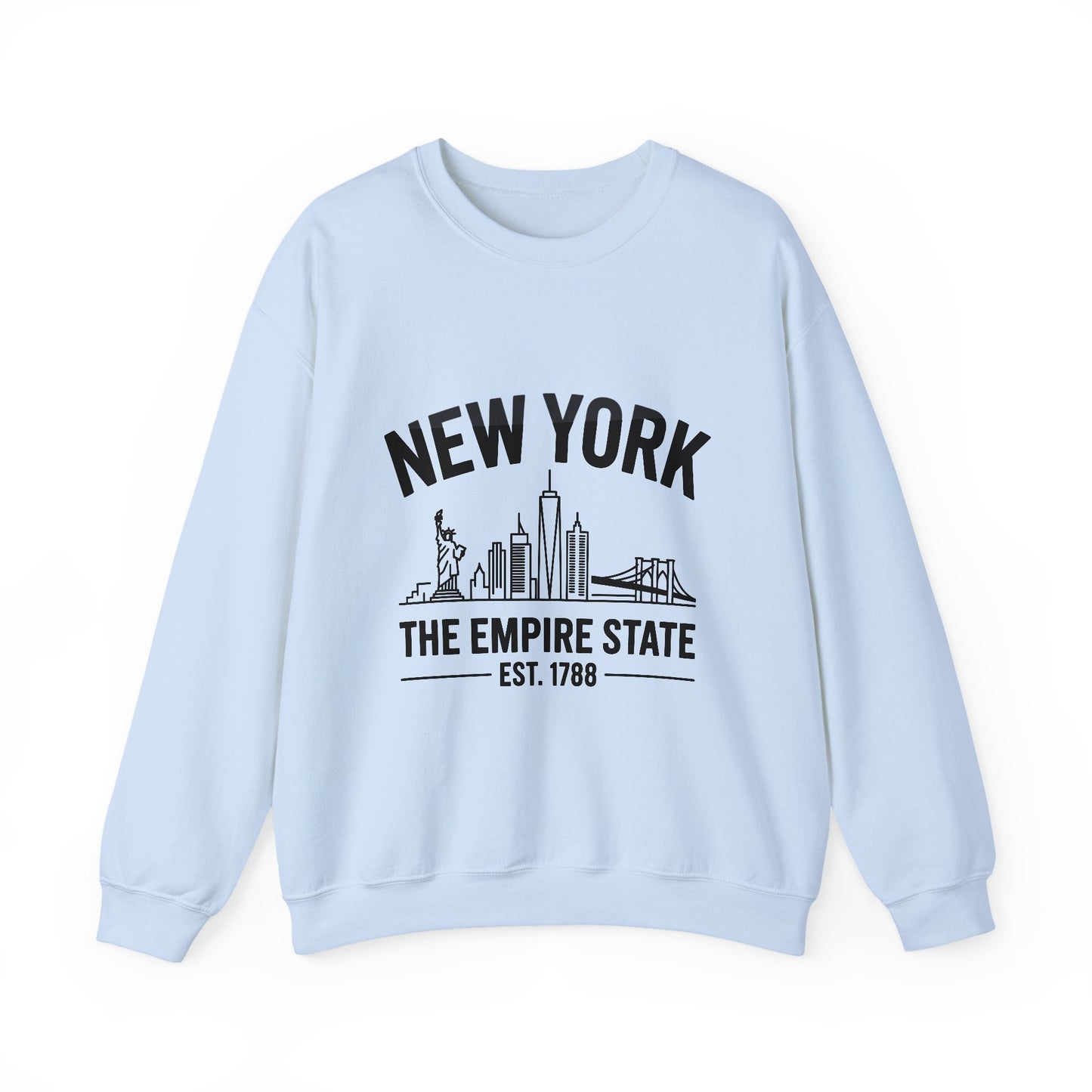 New York Skyline Crewneck Sweatshirt, Cozy NYC Apparel, Unisex Sweatshirt, Travel Souvenir, Urban Fashion, Gift for New Yorkers