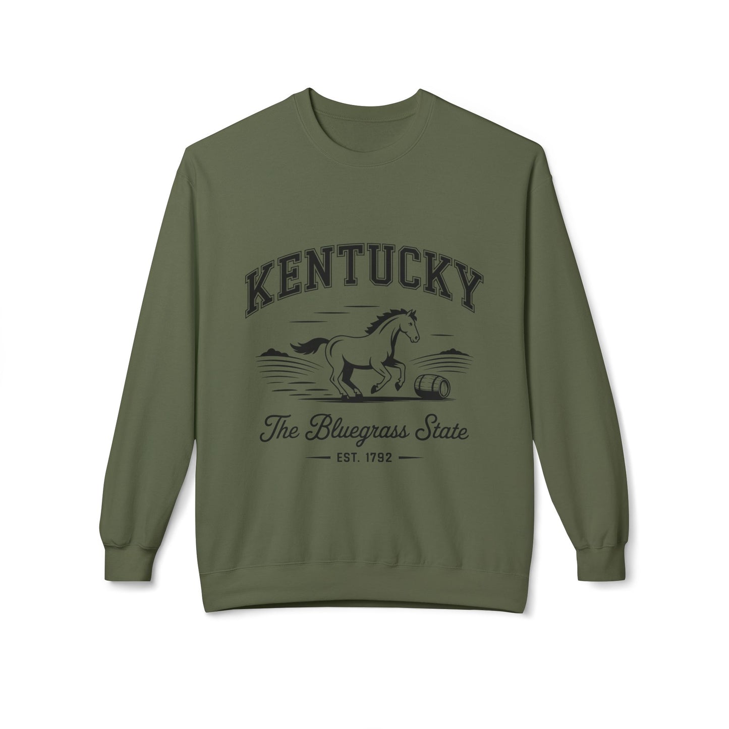 Kentucky Vintage Fleece Sweatshirt, Cozy Crewneck for Fans, Perfect for Gifts, Warm Fall Layer, Kentucky Pride Apparel