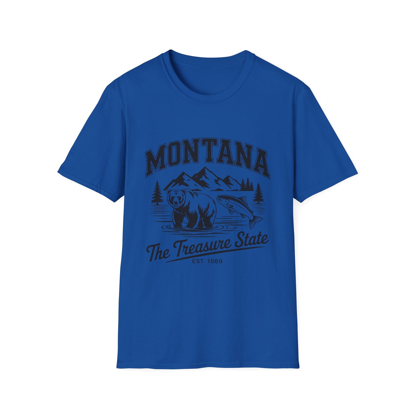 Montana Bear Graphic T-Shirt | Unisex Souvenir Tee for Nature Lovers | Perfect for Travel, Birthdays, Holidays, Outdoor Adventures