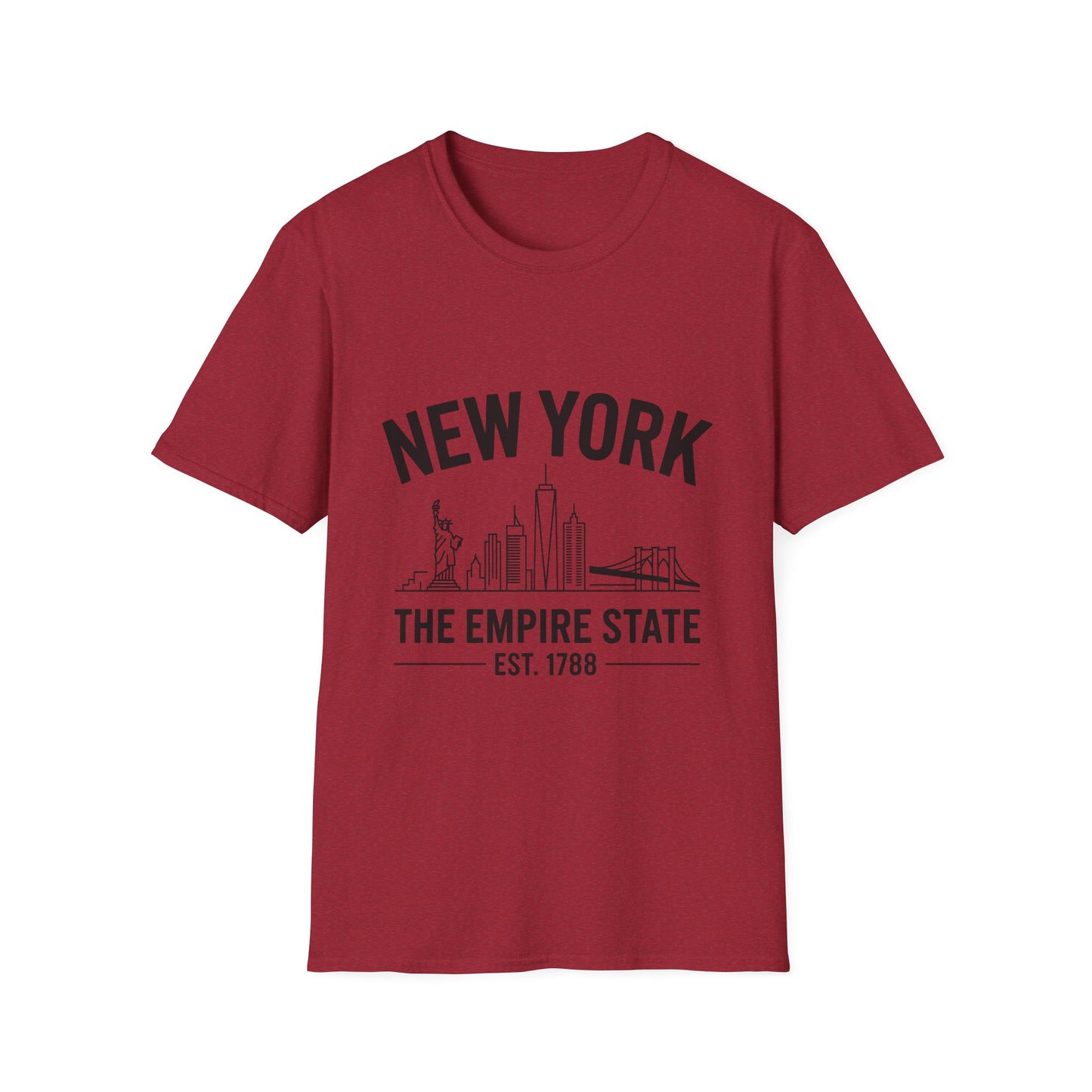 New York Skyline Unisex T-Shirt, NYC Shirt, Empire State Tee, Travel Souvenir, Urban Apparel