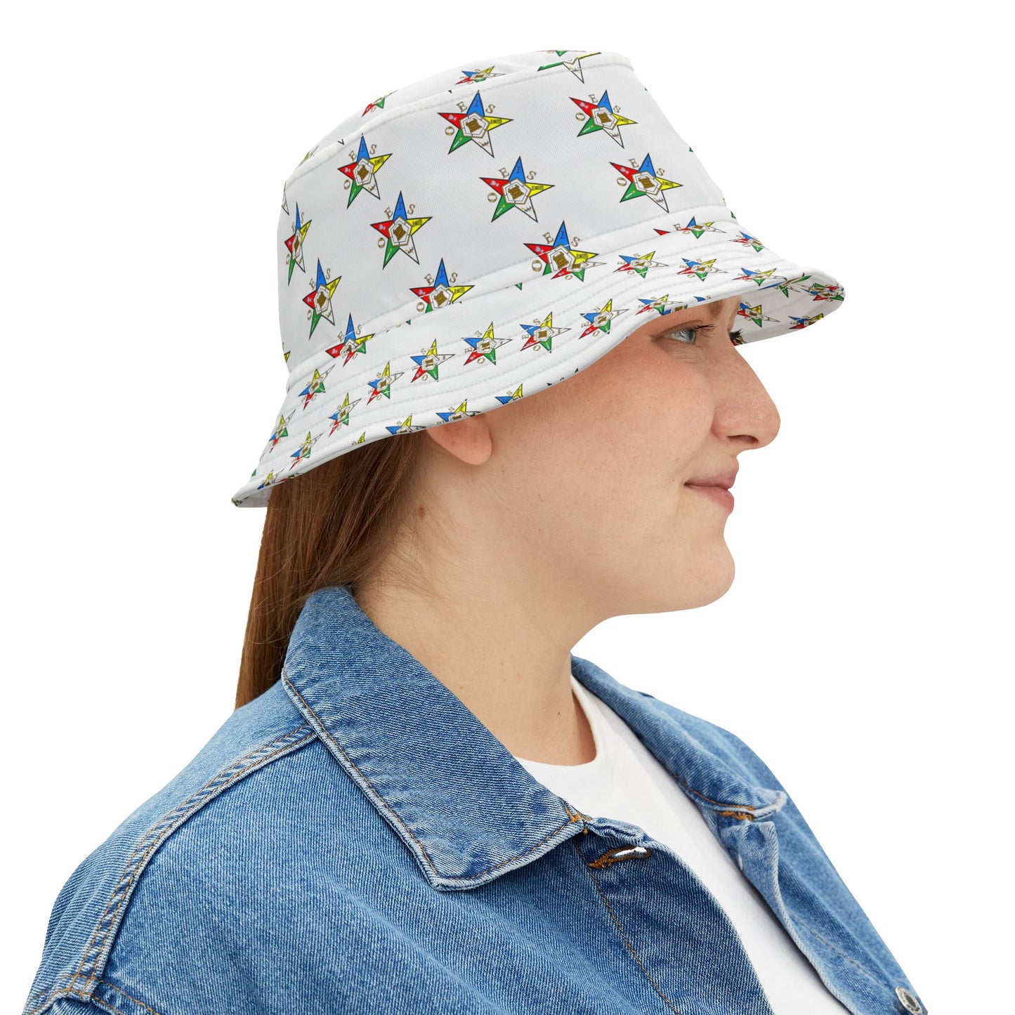 Colorful Star Pattern Bucket Hat, Summer Hat, Festival Accessory, Beach Wear, Gift for Him & Her, Fashion Headwear