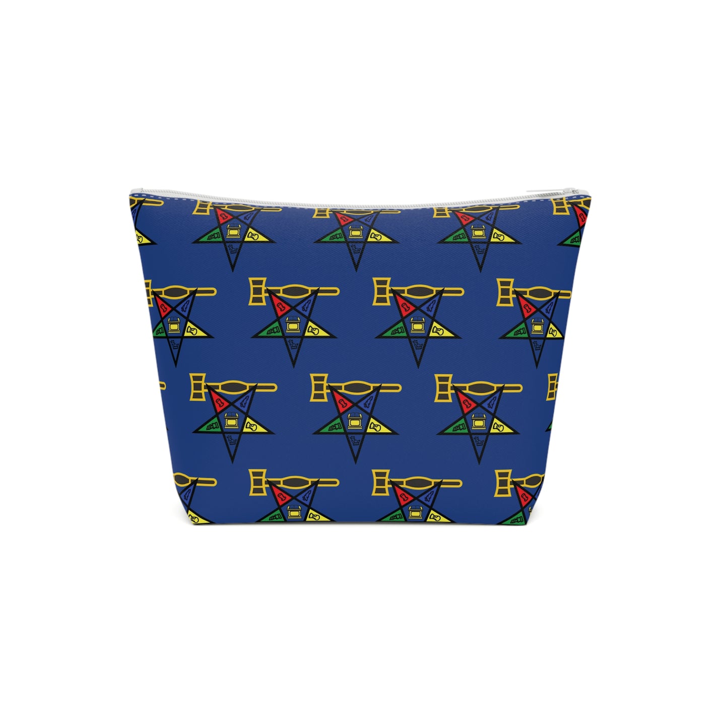 Colorful Makeup Bag with Geometric Design - Perfect Gift for Cosmetologists and Beauty Enthusiasts