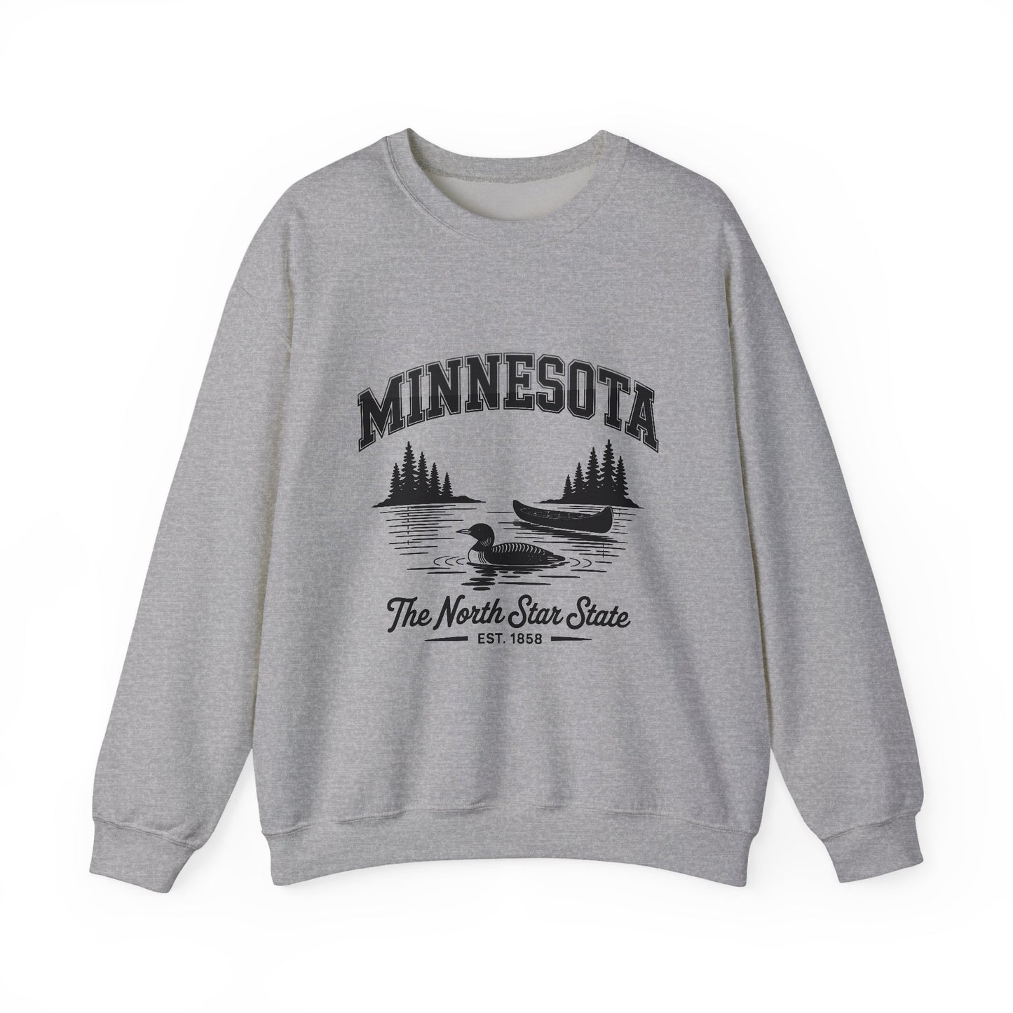 Minnesota Vintage Crewneck Sweatshirt, Cozy Sweatshirt, Gift for Travelers, Lake Life Apparel, Unisex Pullover