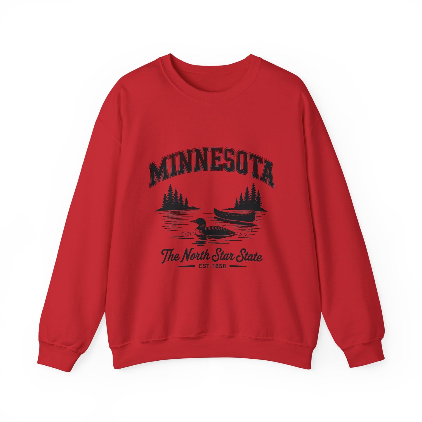 Minnesota Vintage Crewneck Sweatshirt, Cozy Sweatshirt, Gift for Travelers, Lake Life Apparel, Unisex Pullover