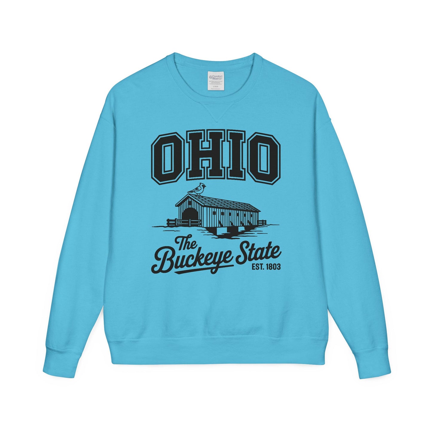 Ohio Buckeye State Vintage Sweatshirt, Unisex Crewneck for Casual Wear, Perfect Gift for Ohio Lovers, Ohio State Pride, Cozy Fall Apparel