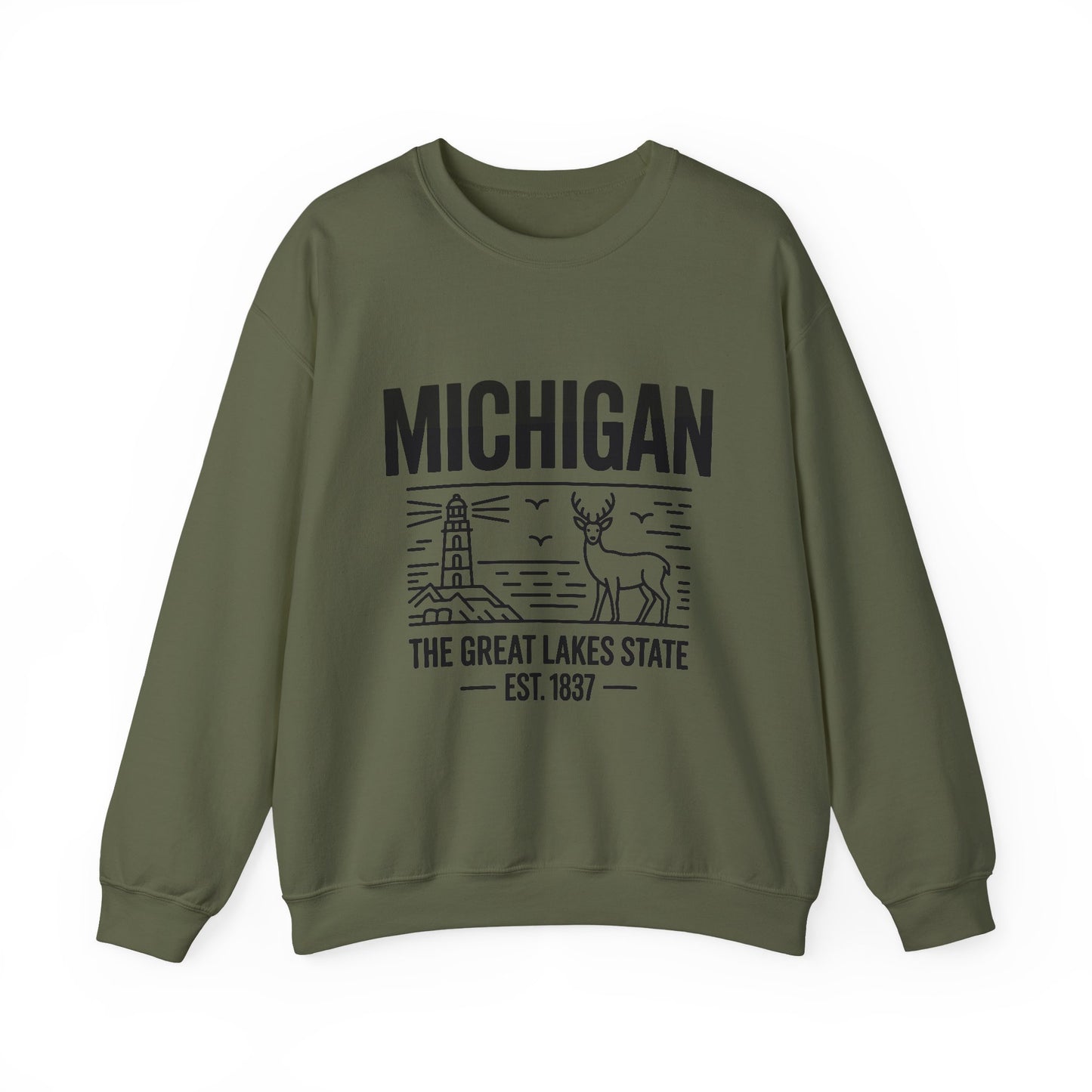 Michigan Pride Sweatshirt | Unisex Heavy Blend™ Crewneck | Great Lakes State Gift | Cozy Apparel for Outdoors | Perfect for All Seasons