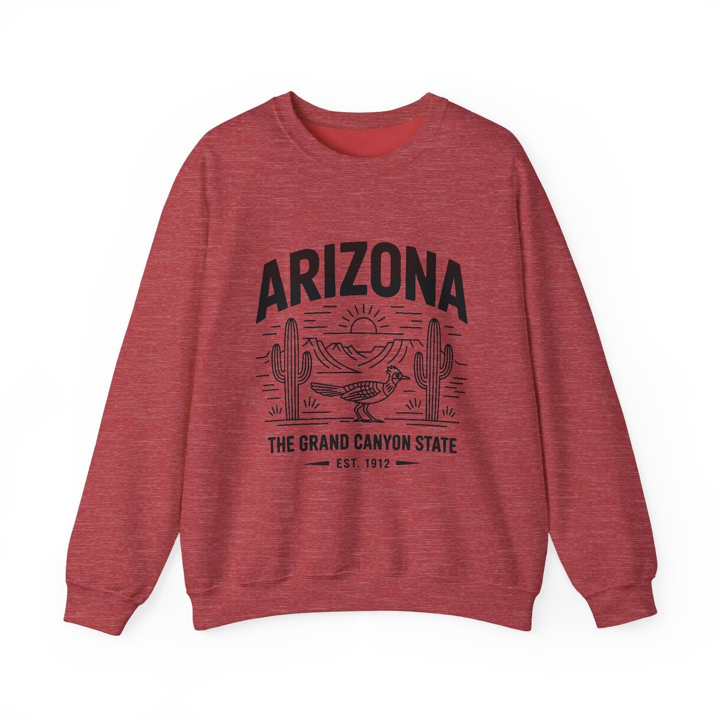 Arizona Crewneck Sweatshirt | Vintage State Apparel, Gift for Travelers, Southwest Style, Unisex Fashion, Cozy Outfit