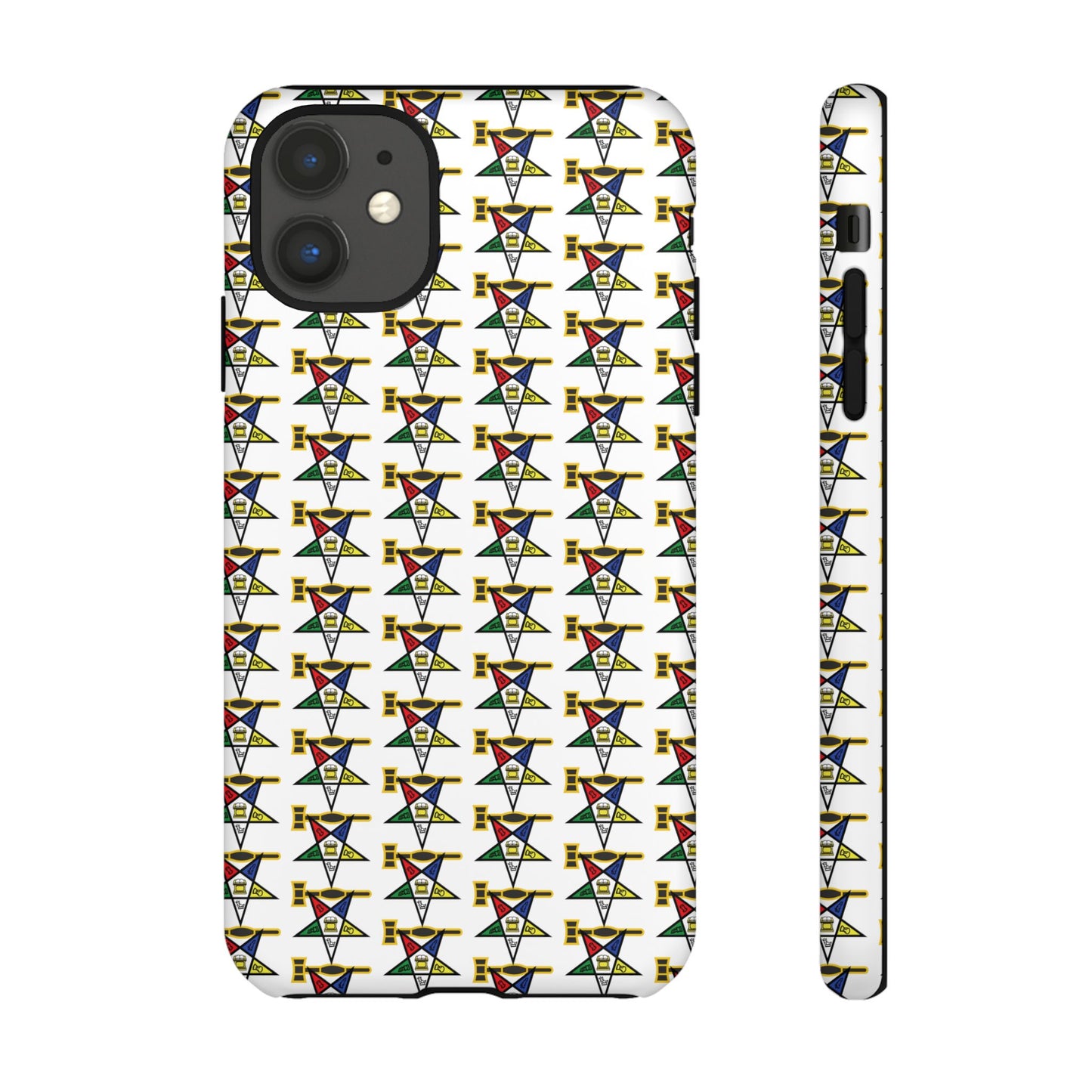 Tough Cases iPhone Case, Colorful Geometric Phone Cover, Unique Gift for Tech Lovers, Durable Phone Accessories, Trendy Phone Protector