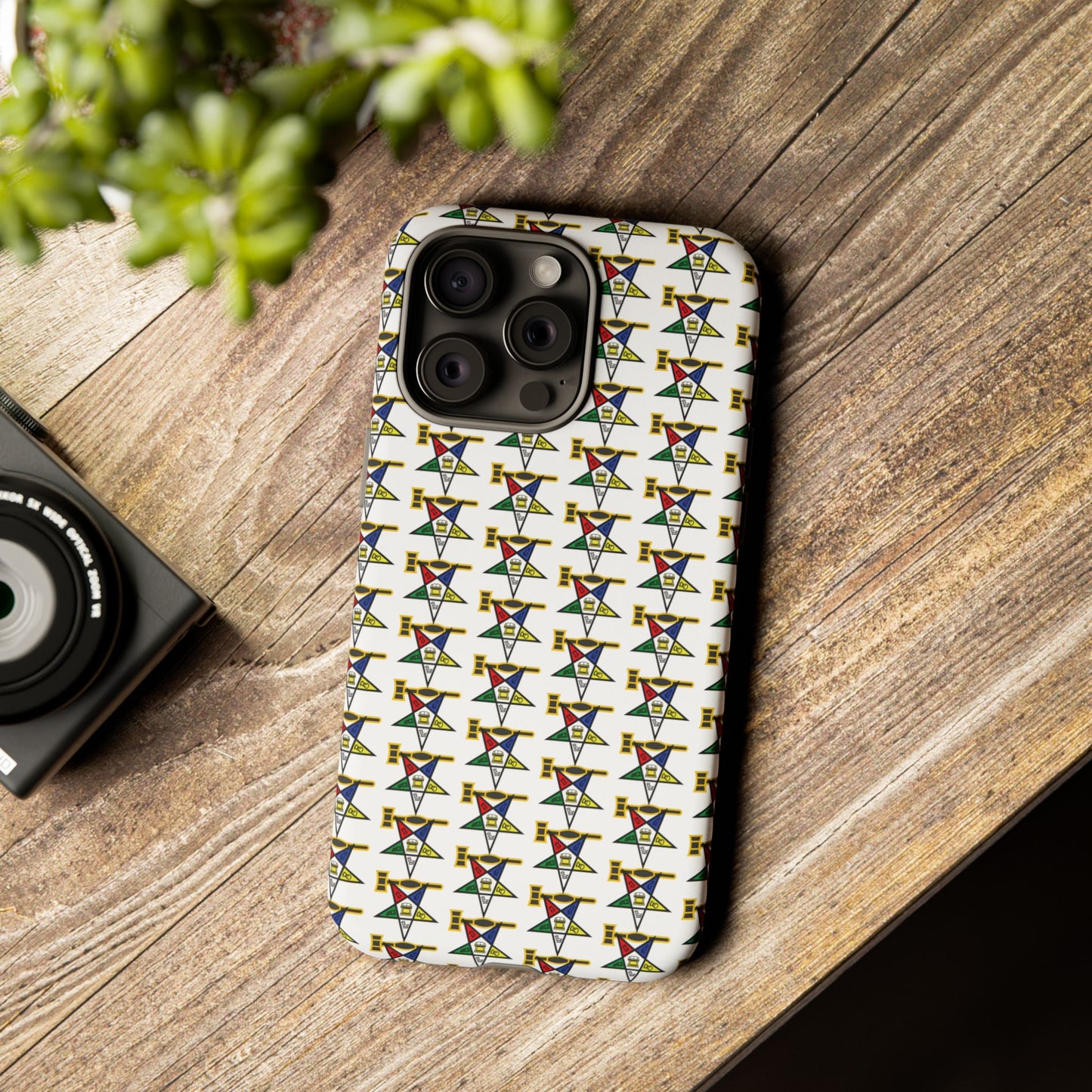 Tough Cases iPhone Case, Colorful Geometric Phone Cover, Unique Gift for Tech Lovers, Durable Phone Accessories, Trendy Phone Protector
