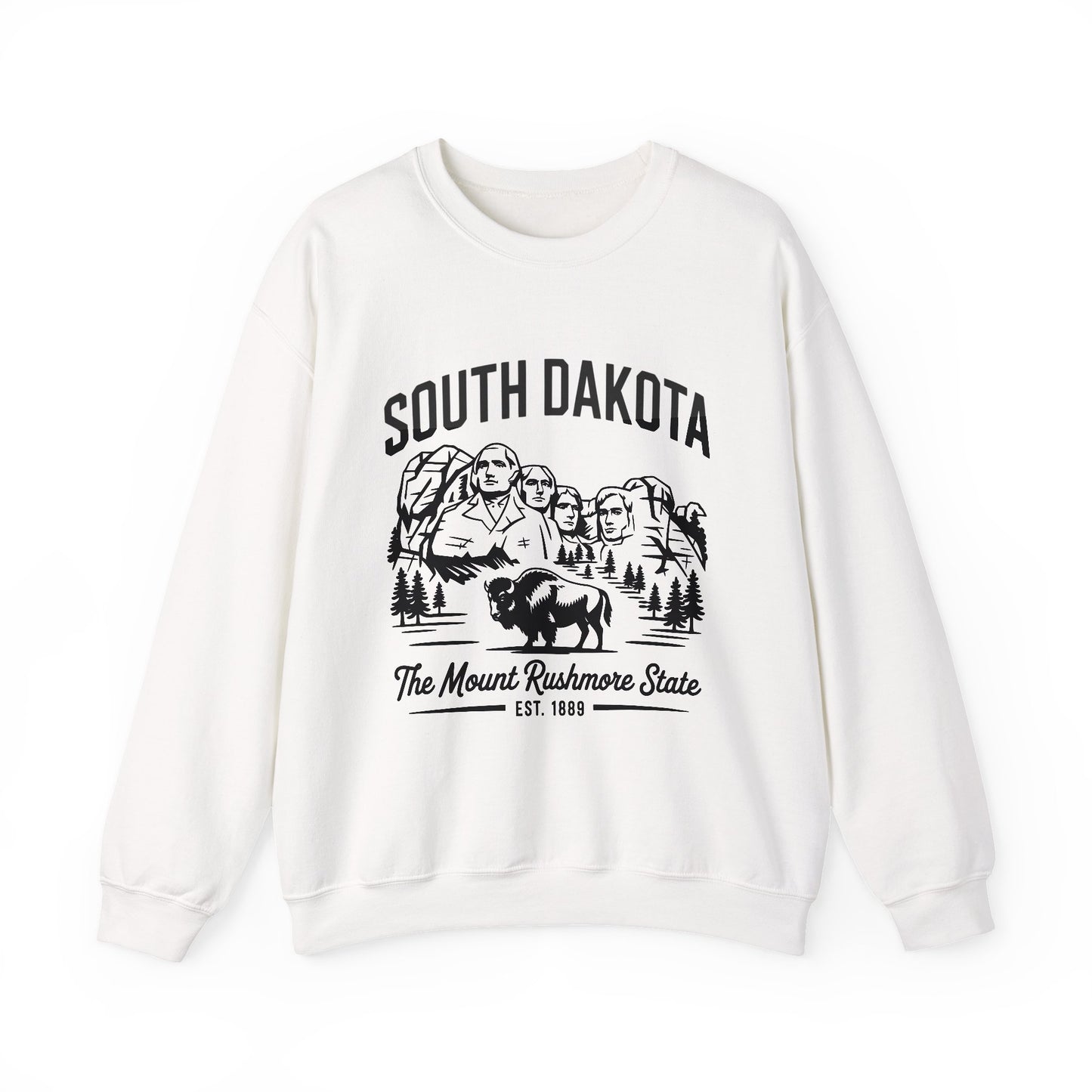 South Dakota Vintage Crewneck Sweatshirt | Mount Rushmore State Apparel, Unisex Pullover, Travel Souvenir, Casual Outfit, Gift for Him/Her