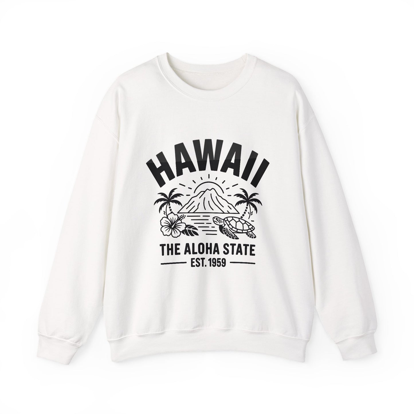 Hawaii Aloha Crewneck Sweatshirt, Beach Vibes, Vacation Apparel, Casual Style, Gift for Travelers, Summer Fashion, Cozy Wear