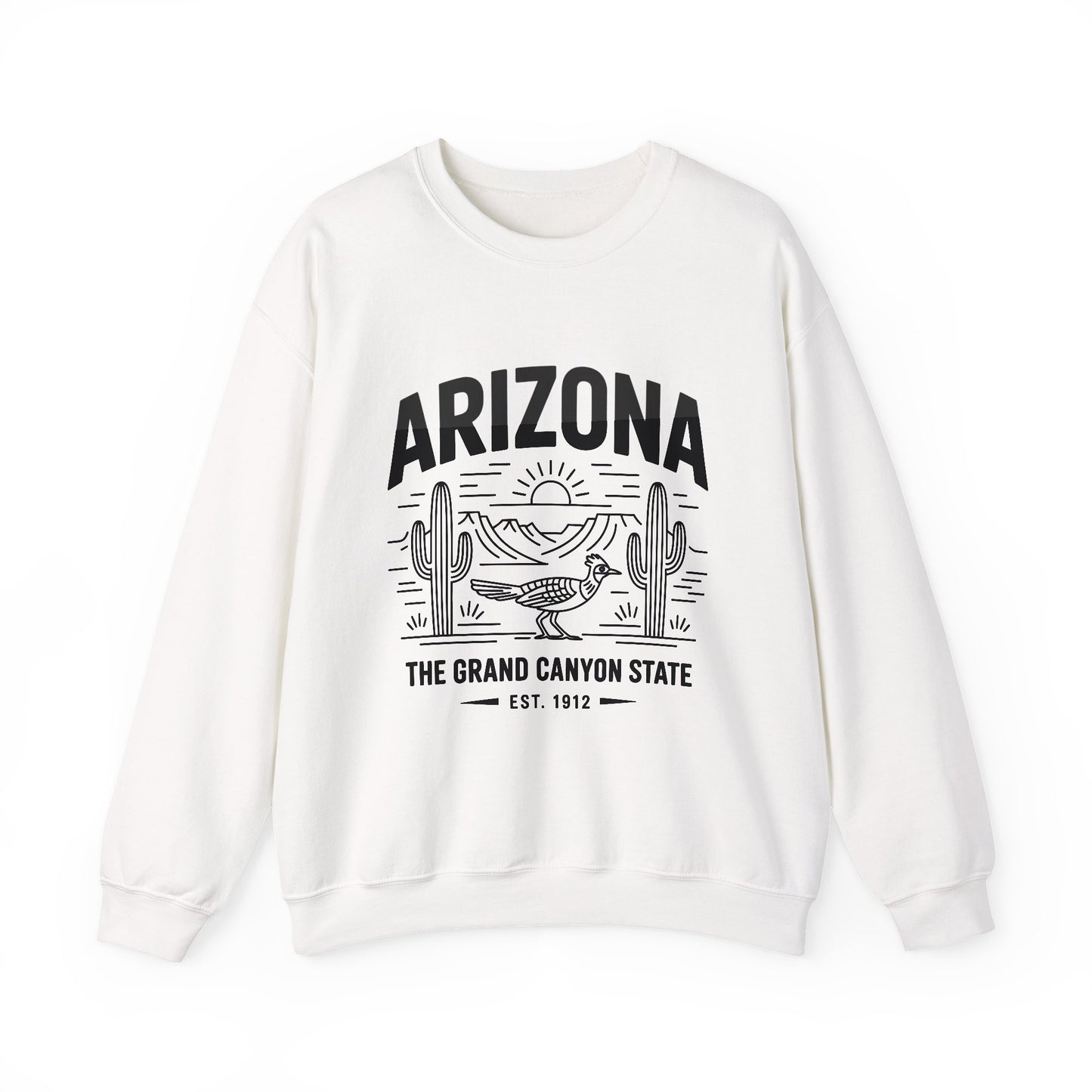 Arizona Crewneck Sweatshirt | Vintage State Apparel, Gift for Travelers, Southwest Style, Unisex Fashion, Cozy Outfit