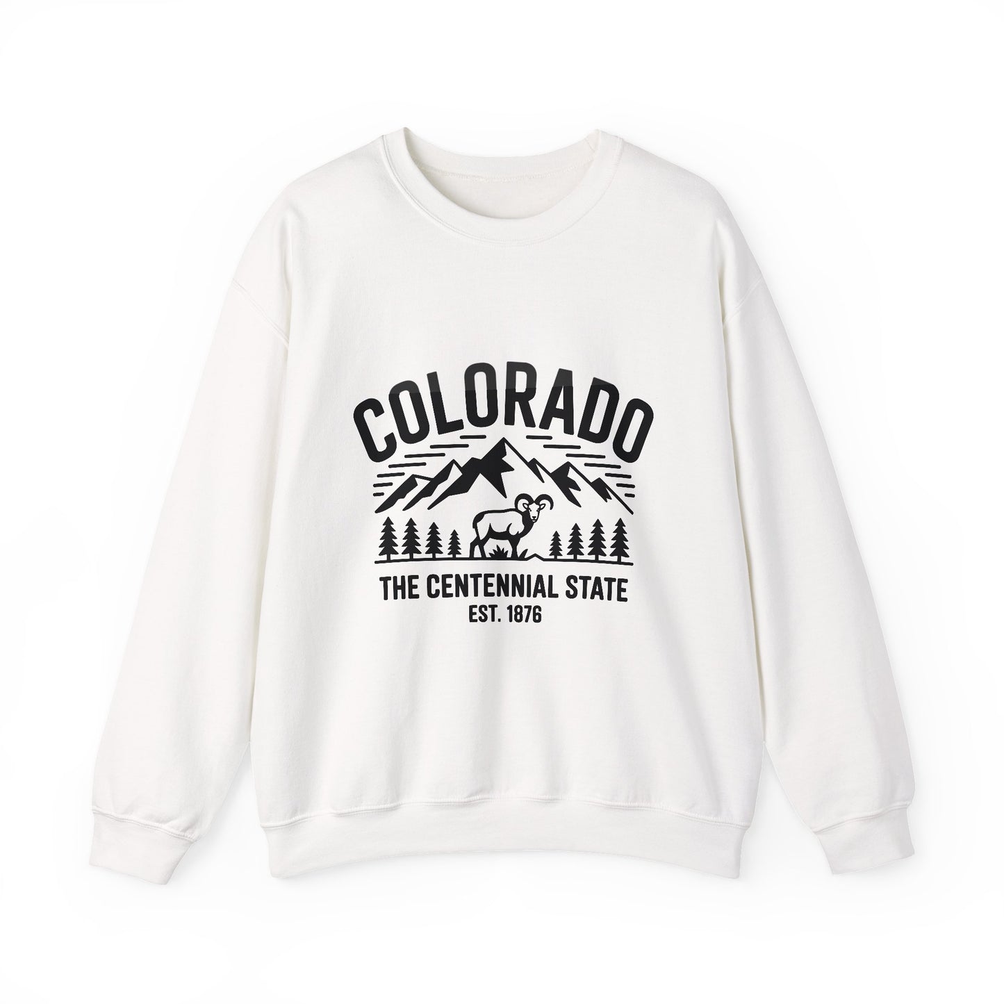Colorado Adventure Crewneck Sweatshirt - Cozy State Pride Apparel for Outdoor Lovers, Gifts for Tourists & Nature Enthusiasts