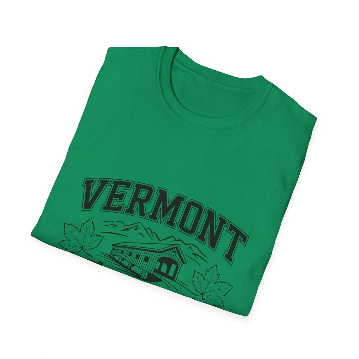Vermont Vintage Graphic Tee, Softstyle Unisex Shirt, Nature Lover Gift, Travel Souvenir Tee, Casual Homewear, Outdoor Adventure Apparel