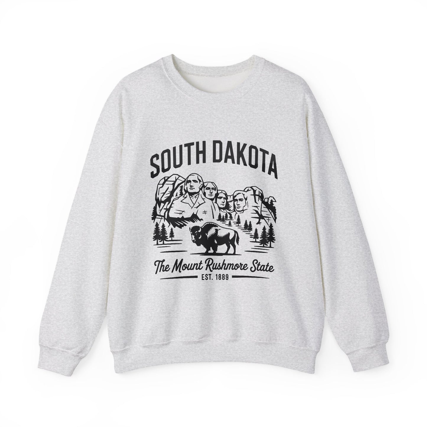 South Dakota Vintage Crewneck Sweatshirt | Mount Rushmore State Apparel, Unisex Pullover, Travel Souvenir, Casual Outfit, Gift for Him/Her