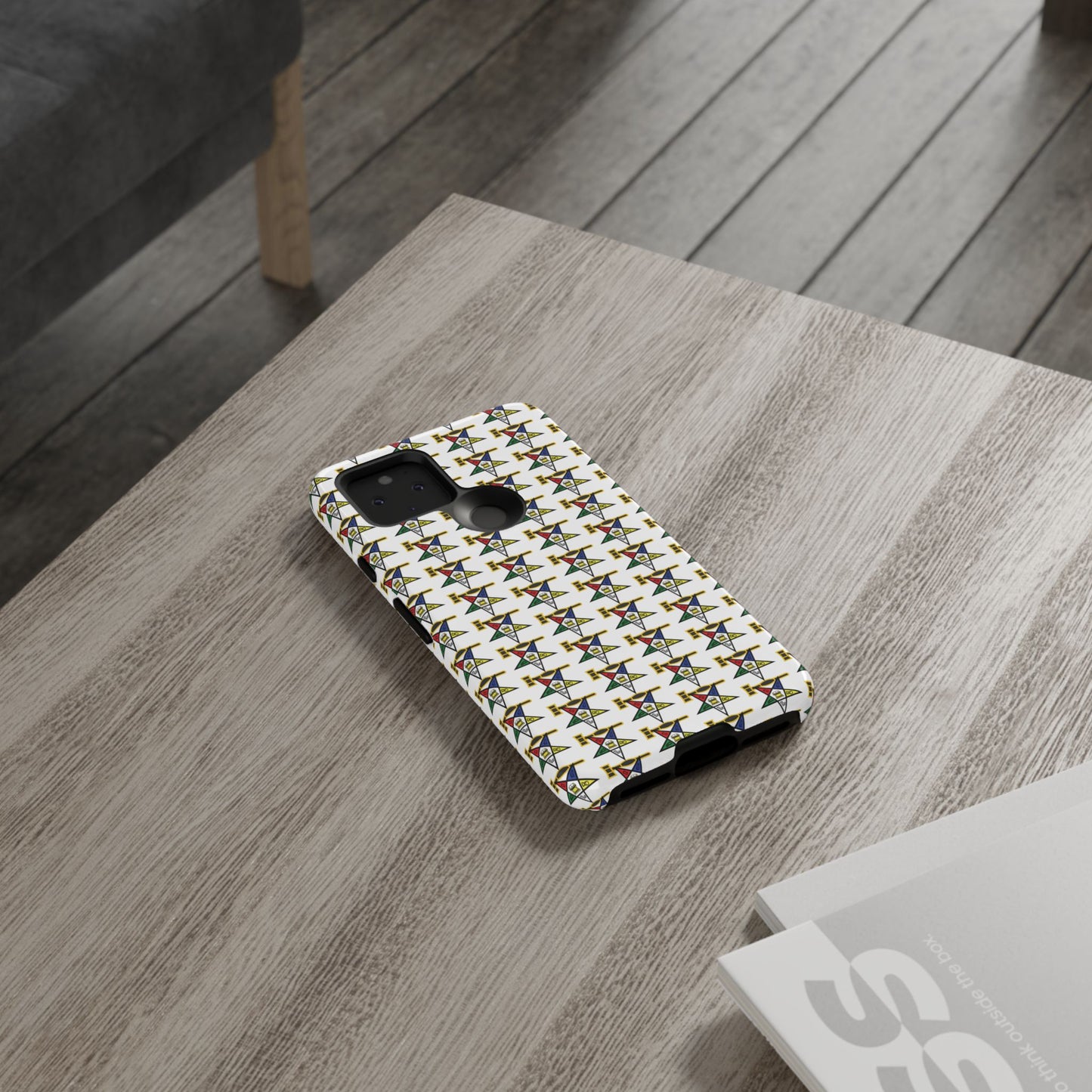 Tough Cases iPhone Case, Colorful Geometric Phone Cover, Unique Gift for Tech Lovers, Durable Phone Accessories, Trendy Phone Protector