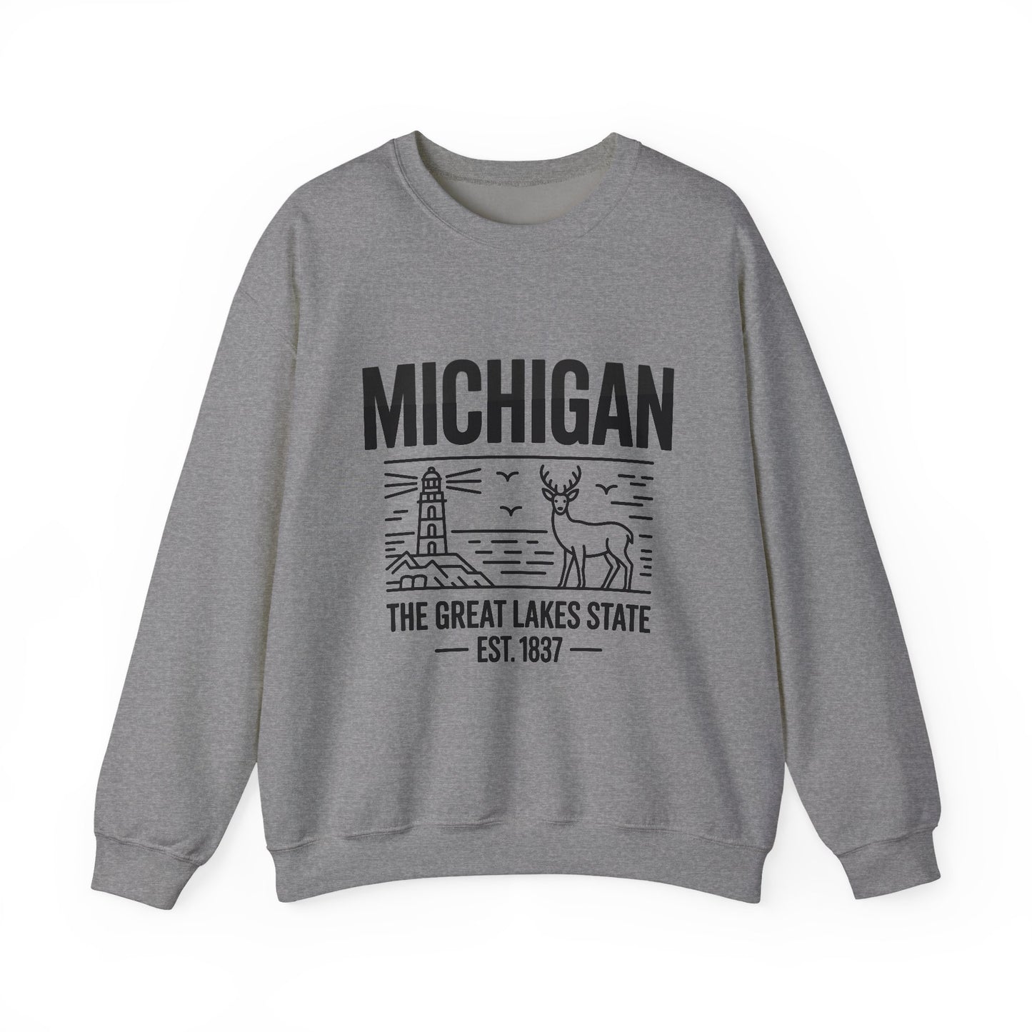 Michigan Pride Sweatshirt | Unisex Heavy Blend™ Crewneck | Great Lakes State Gift | Cozy Apparel for Outdoors | Perfect for All Seasons