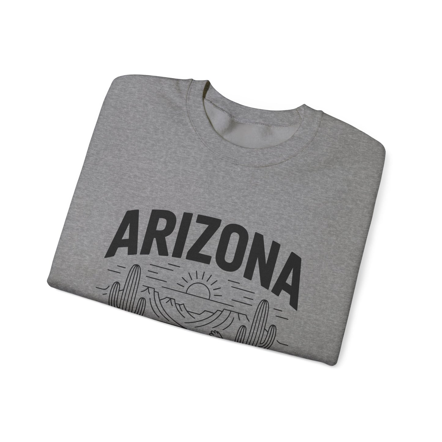 Arizona Crewneck Sweatshirt | Vintage State Apparel, Gift for Travelers, Southwest Style, Unisex Fashion, Cozy Outfit