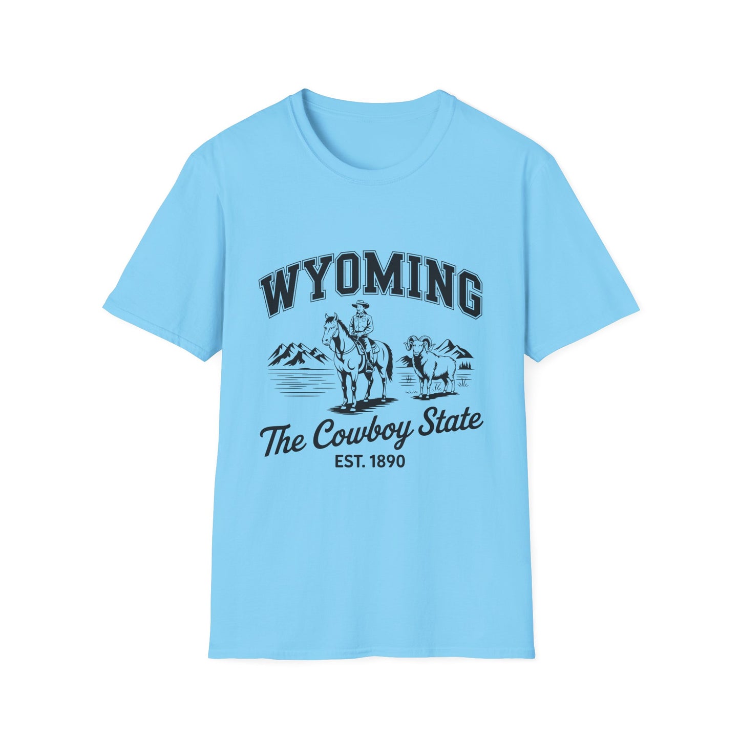 Wyoming Cowboy State T-Shirt | Vintage Western Tee, Gift for Cowboys, Travel Souvenir, Casual Outfit, Americana Style