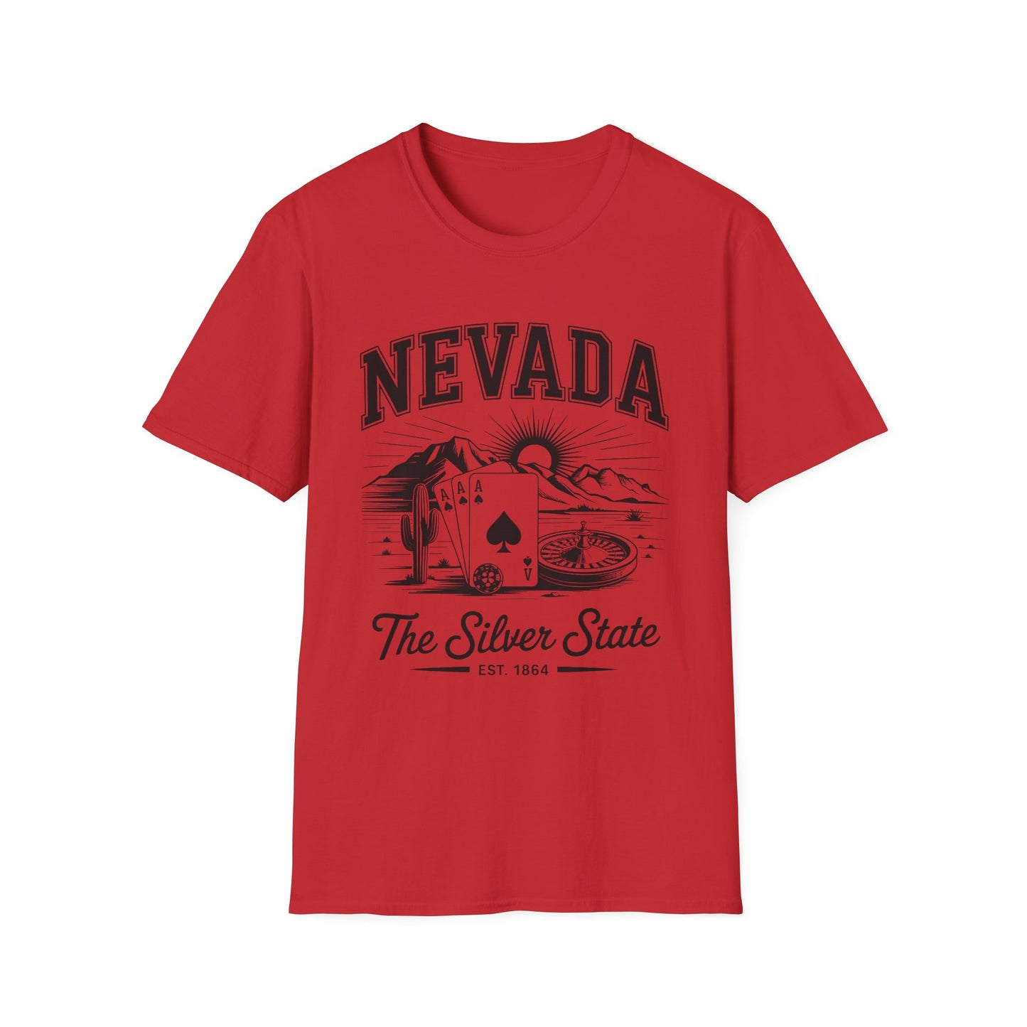 Nevada Vintage Graphic T-Shirt, Unisex Cool Tee, Casual Wear, Travel Souvenir, Gift for Nevada Lovers, Summer Style