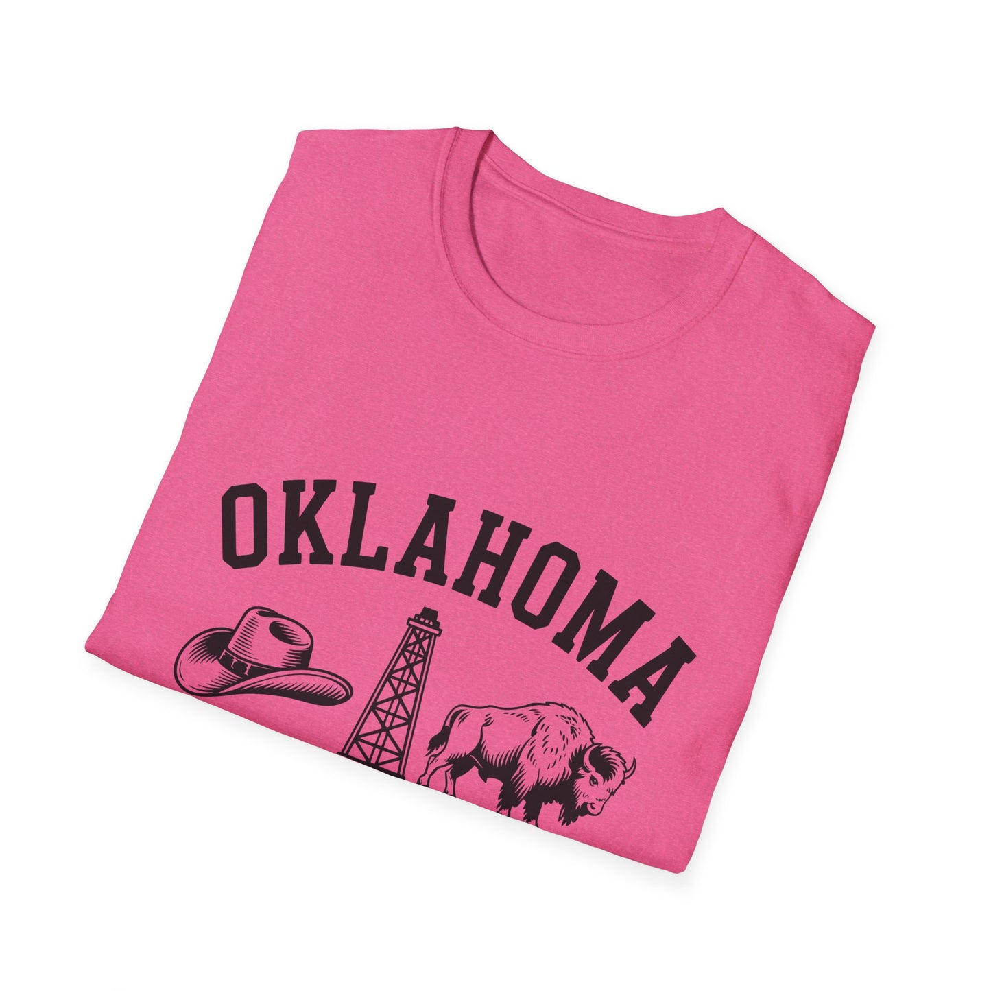 Oklahoma Vintage Softstyle T-Shirt, Unisex Apparel, State Pride Tee, Casual Wear, Gift for Travelers, Souvenir Shirt, Comfortable Fashion
