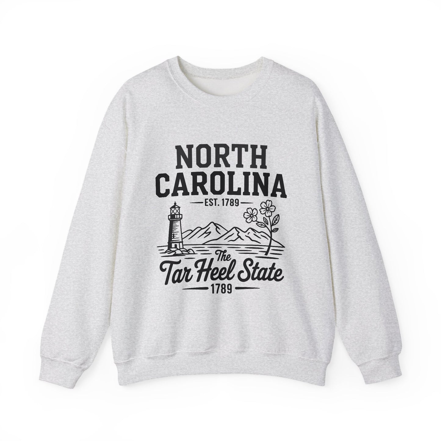 North Carolina Heavy Blend Sweatshirt, Cozy State Pride Crewneck, Unique Gift for Southerners, Perfect for Travel and Outdoors, Celebrate NC