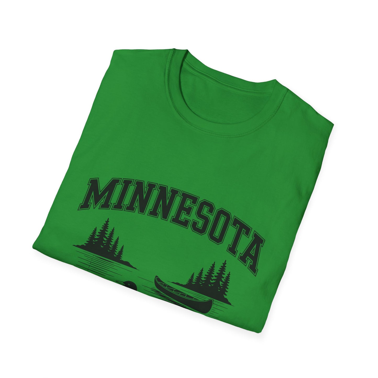 Minnesota Vintage Lake T-Shirt, Softstyle Tee, Cool Gift for Outdoor Lovers, Summer Apparel, Nature Enthusiast Wear