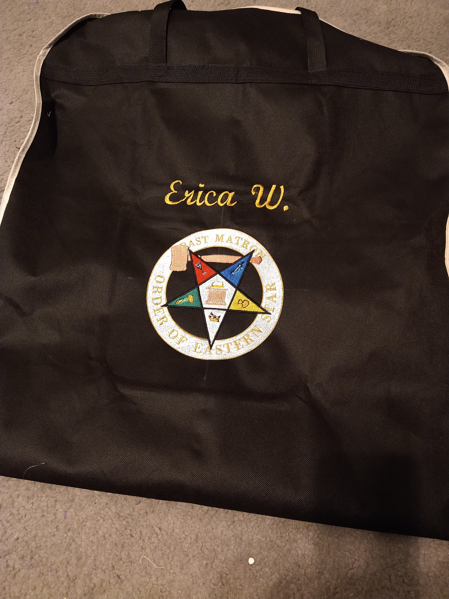 Garment Bag with Emblem