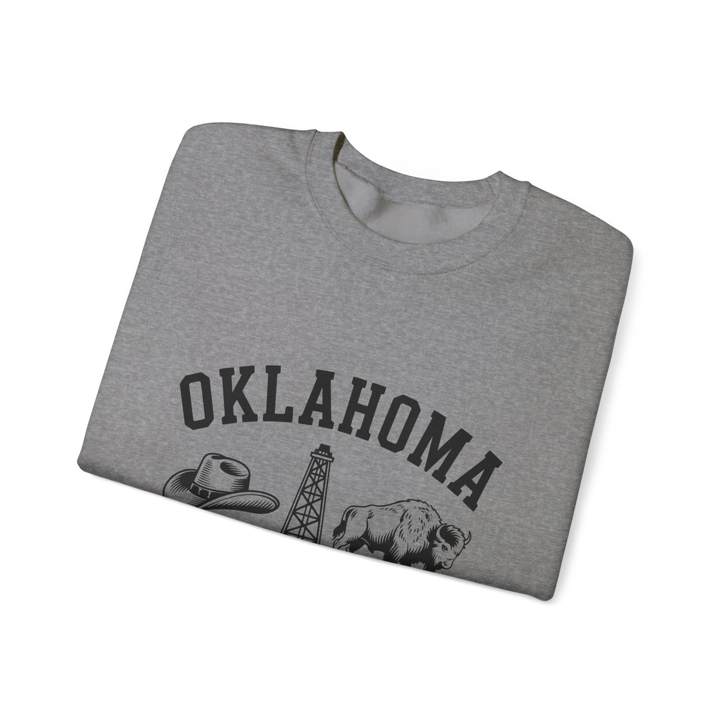 Oklahoma The Sooner State Sweatshirt, Cozy Crewneck for Casual Outfits, College Apparel, Gift for Oklahomans, Perfect for All Seasons