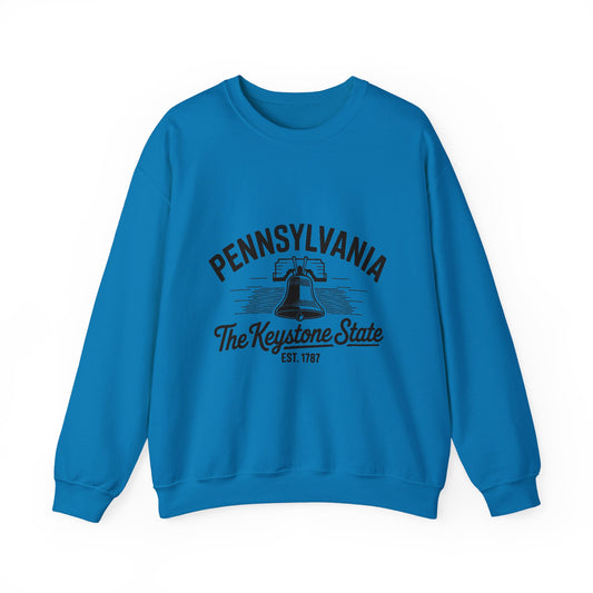 Pennsylvania Crewneck Sweatshirt, Cozy State Pride Apparel, Unisex Sweatshirt, Perfect for Gift Giving, Casual Outfit