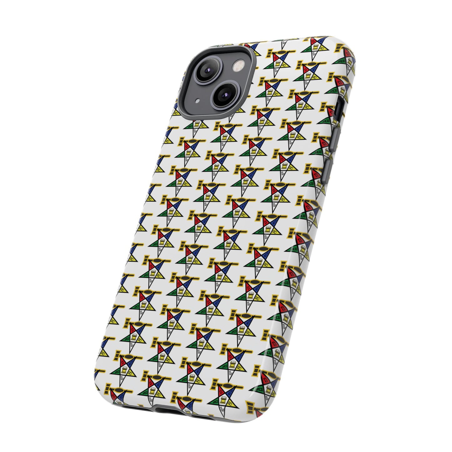 Tough Cases iPhone Case, Colorful Geometric Phone Cover, Unique Gift for Tech Lovers, Durable Phone Accessories, Trendy Phone Protector