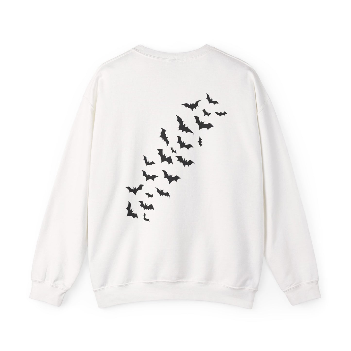 Halloween Bat House Sweatshirt, Cozy Autumn Apparel, Unisex Halloween Crewneck, Spooky Season Fashion, Pumpkin Decor Sweatshirt, [...]