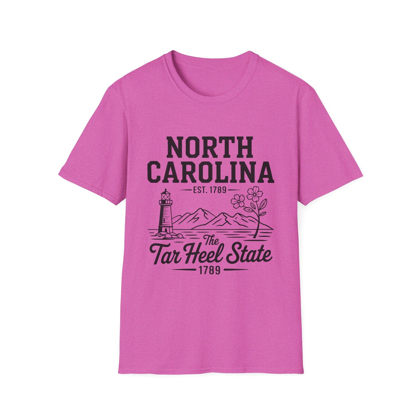 North Carolina State Pride Unisex T-Shirt, Great gift for locals, Souvenir Tee, Comfortable casual wear, Family reunion shirt, Travel [...]