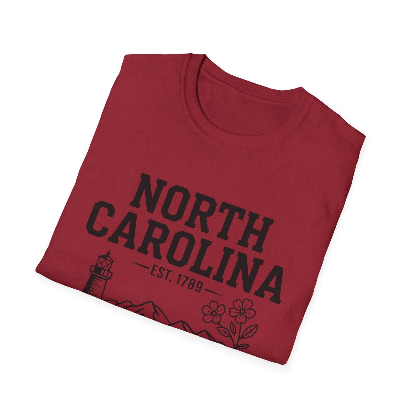 North Carolina State Pride Unisex T-Shirt, Great gift for locals, Souvenir Tee, Comfortable casual wear, Family reunion shirt, Travel [...]