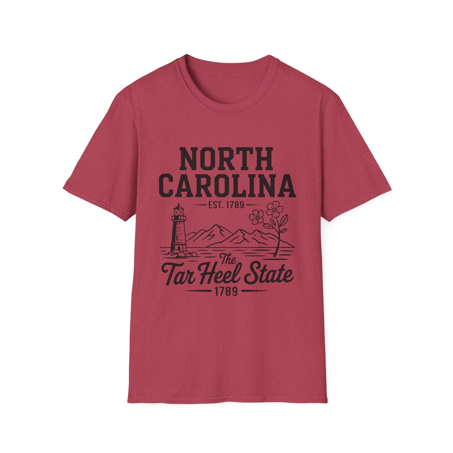 North Carolina State Pride Unisex T-Shirt, Great gift for locals, Souvenir Tee, Comfortable casual wear, Family reunion shirt, Travel [...]