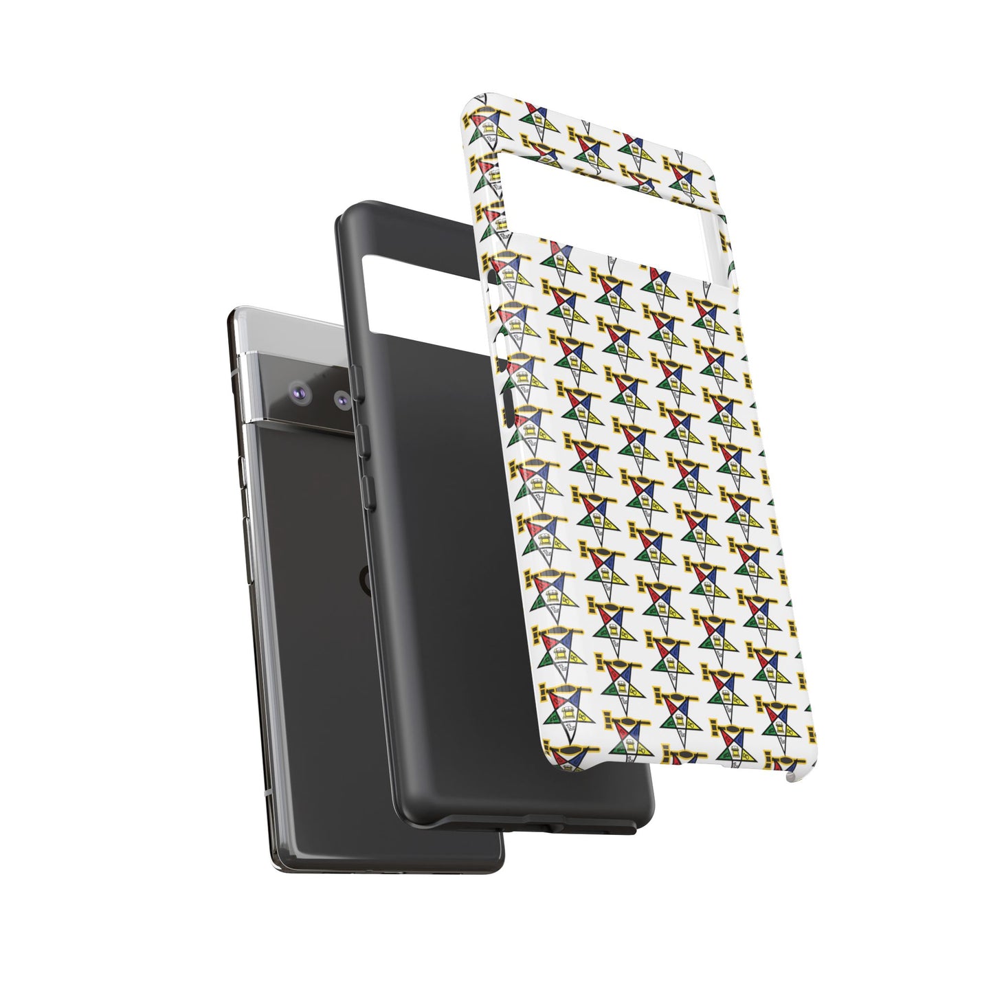 Tough Cases iPhone Case, Colorful Geometric Phone Cover, Unique Gift for Tech Lovers, Durable Phone Accessories, Trendy Phone Protector