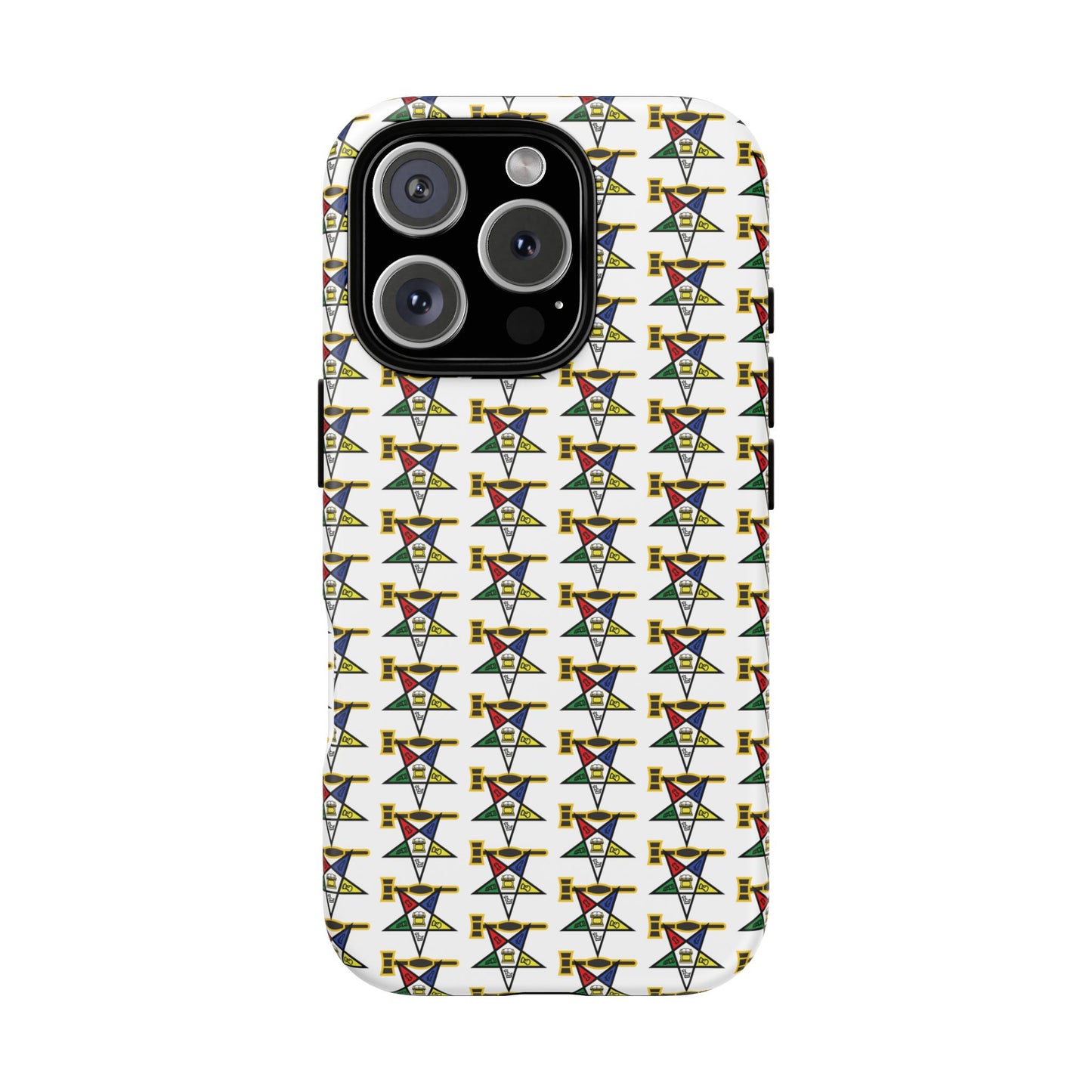 Tough Cases iPhone Case, Colorful Geometric Phone Cover, Unique Gift for Tech Lovers, Durable Phone Accessories, Trendy Phone Protector