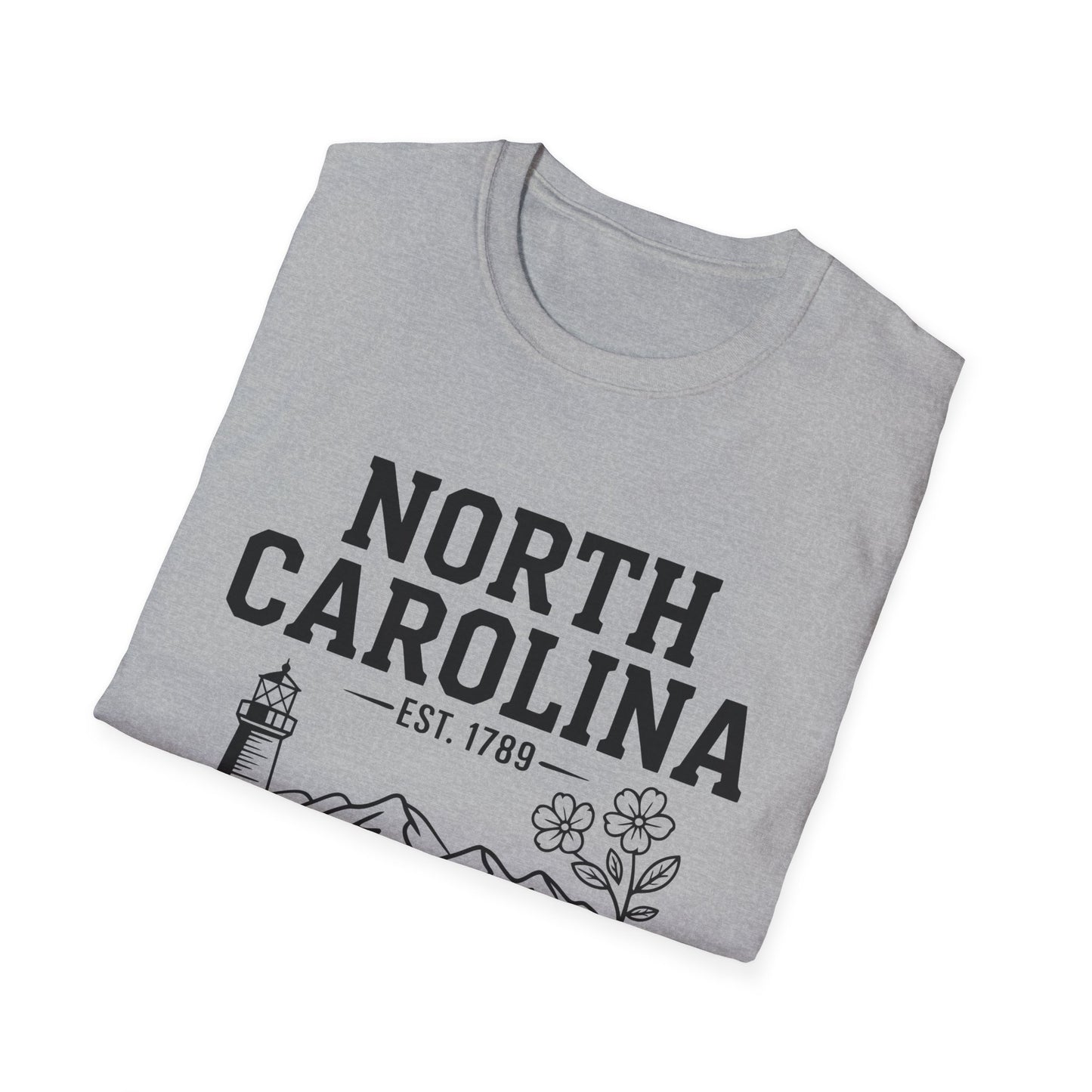 North Carolina State Pride Unisex T-Shirt, Great gift for locals, Souvenir Tee, Comfortable casual wear, Family reunion shirt, Travel [...]