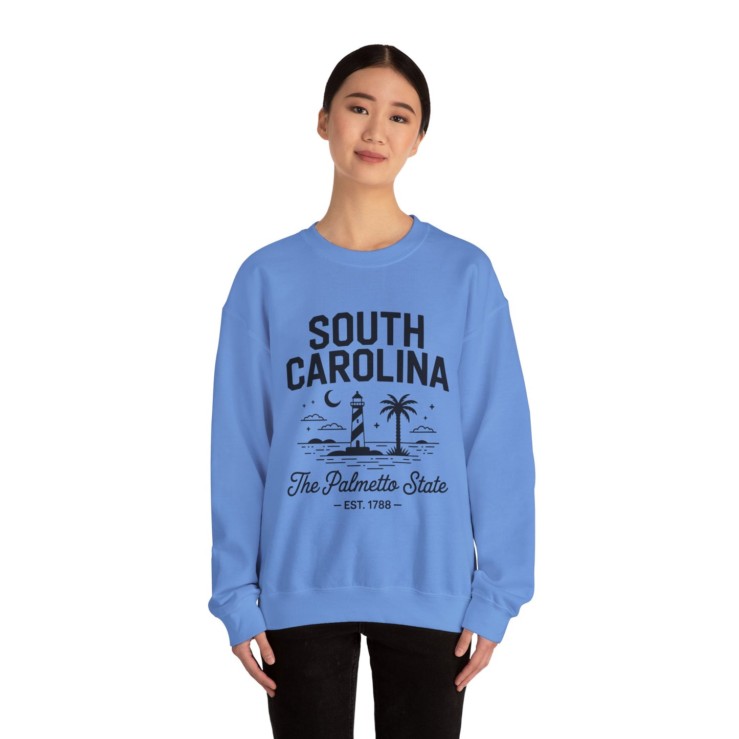 Cozy South Carolina Crewneck Sweatshirt | Unisex, Heavy Blend, Perfect for Spring & Fall, Casual Comfort, Travel, Beach Vibes