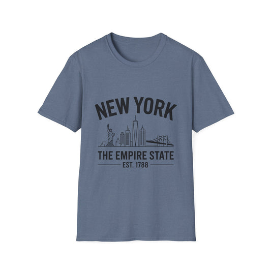 New York Skyline Unisex T-Shirt, NYC Shirt, Empire State Tee, Travel Souvenir, Urban Apparel