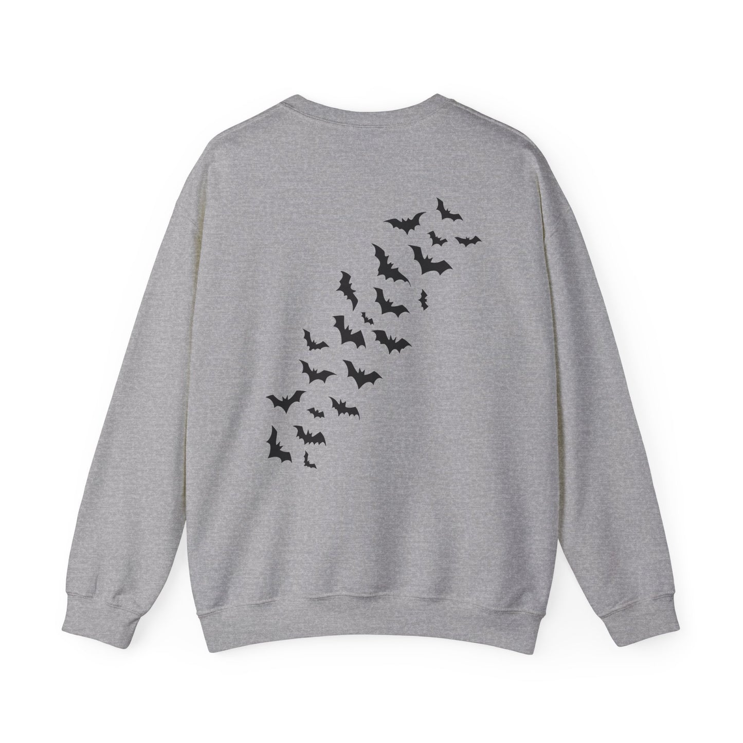 Halloween Bat House Sweatshirt, Cozy Autumn Apparel, Unisex Halloween Crewneck, Spooky Season Fashion, Pumpkin Decor Sweatshirt, [...]