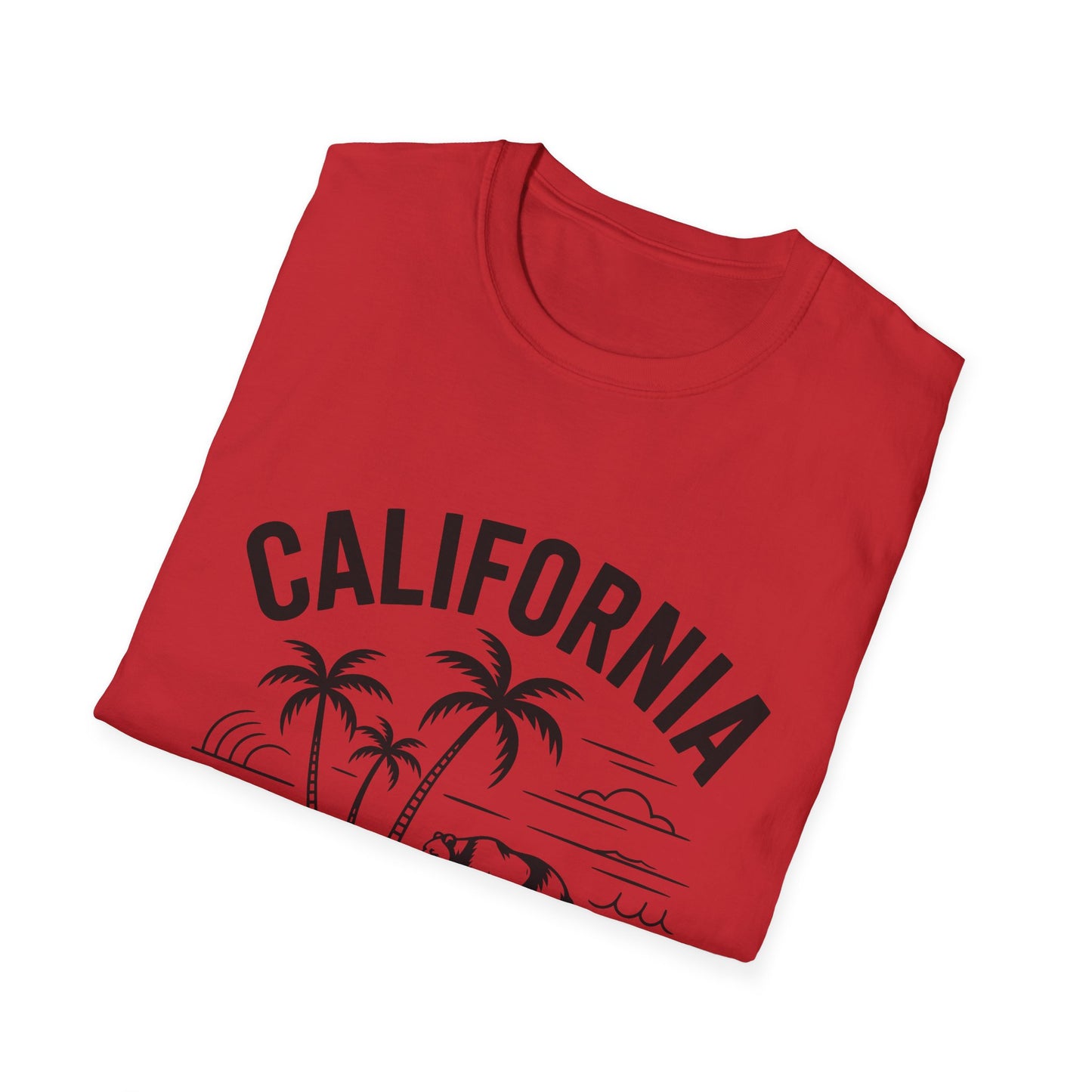 California Inspired Unisex T-Shirt, Softstyle Tee, Vintage California Tee, Travel Gift, Summer Fashion, Beachwear, Casual Wear