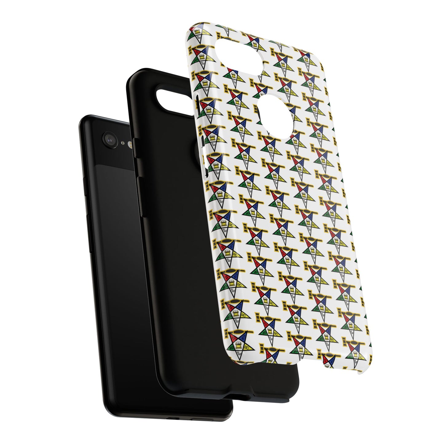 Tough Cases iPhone Case, Colorful Geometric Phone Cover, Unique Gift for Tech Lovers, Durable Phone Accessories, Trendy Phone Protector