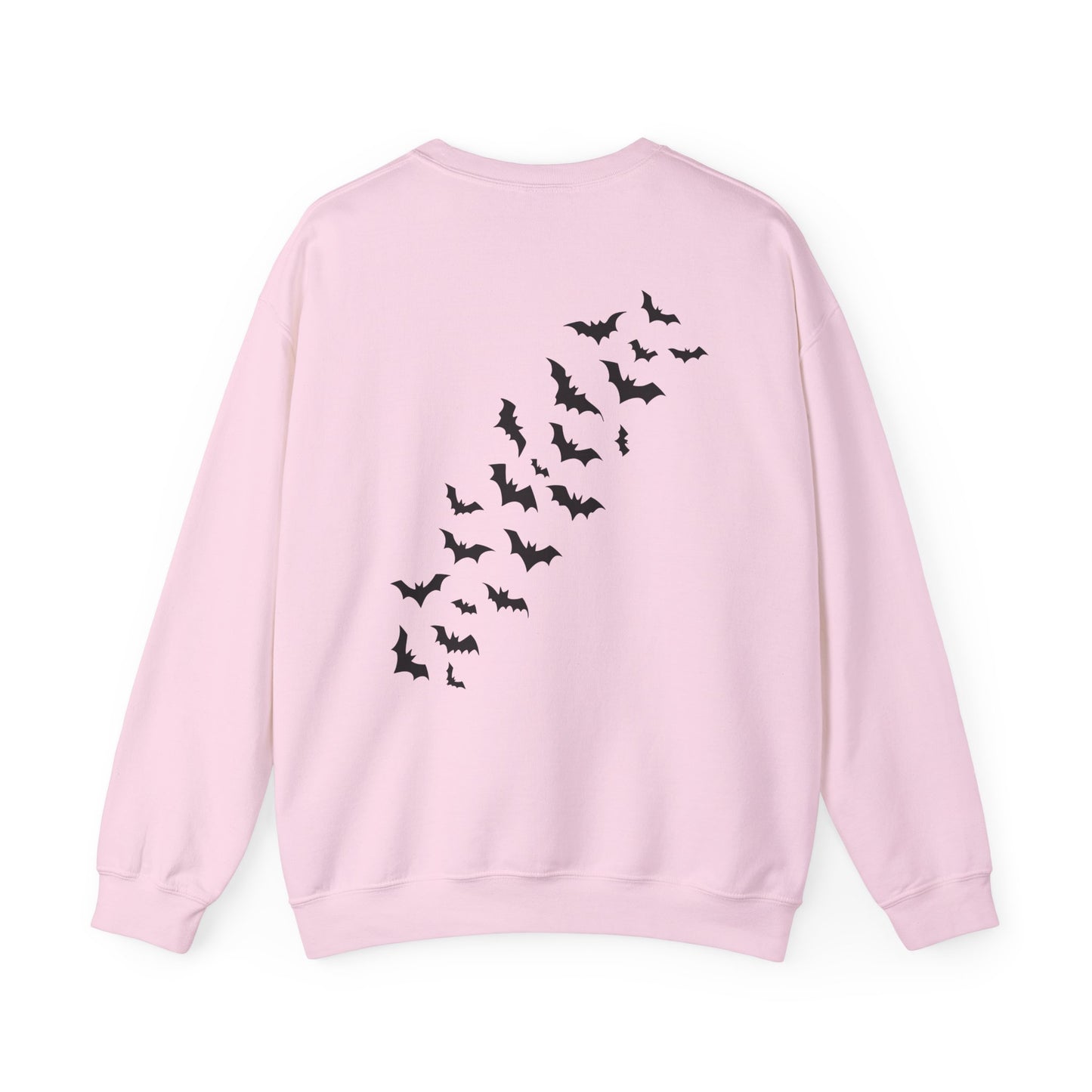 Halloween Bat House Sweatshirt, Cozy Autumn Apparel, Unisex Halloween Crewneck, Spooky Season Fashion, Pumpkin Decor Sweatshirt, [...]