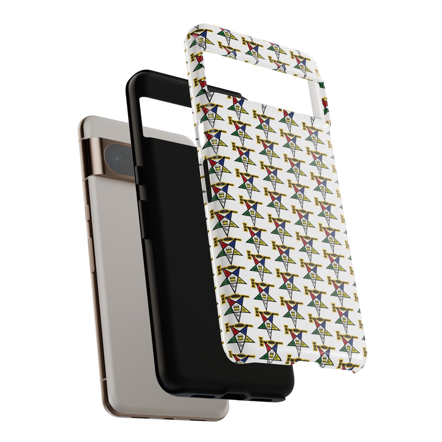 Tough Cases iPhone Case, Colorful Geometric Phone Cover, Unique Gift for Tech Lovers, Durable Phone Accessories, Trendy Phone Protector