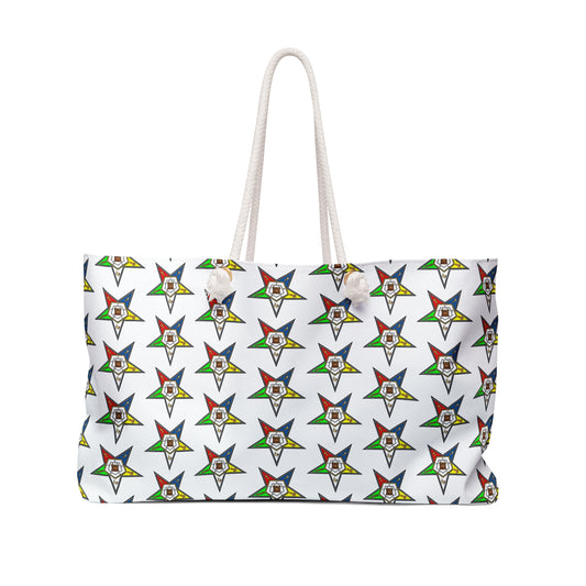 Vibrant Star-Pattern Weekender Bag - Stylish Tote for Travel, Gym, Beach, Eco-Friendly, Gift for Her