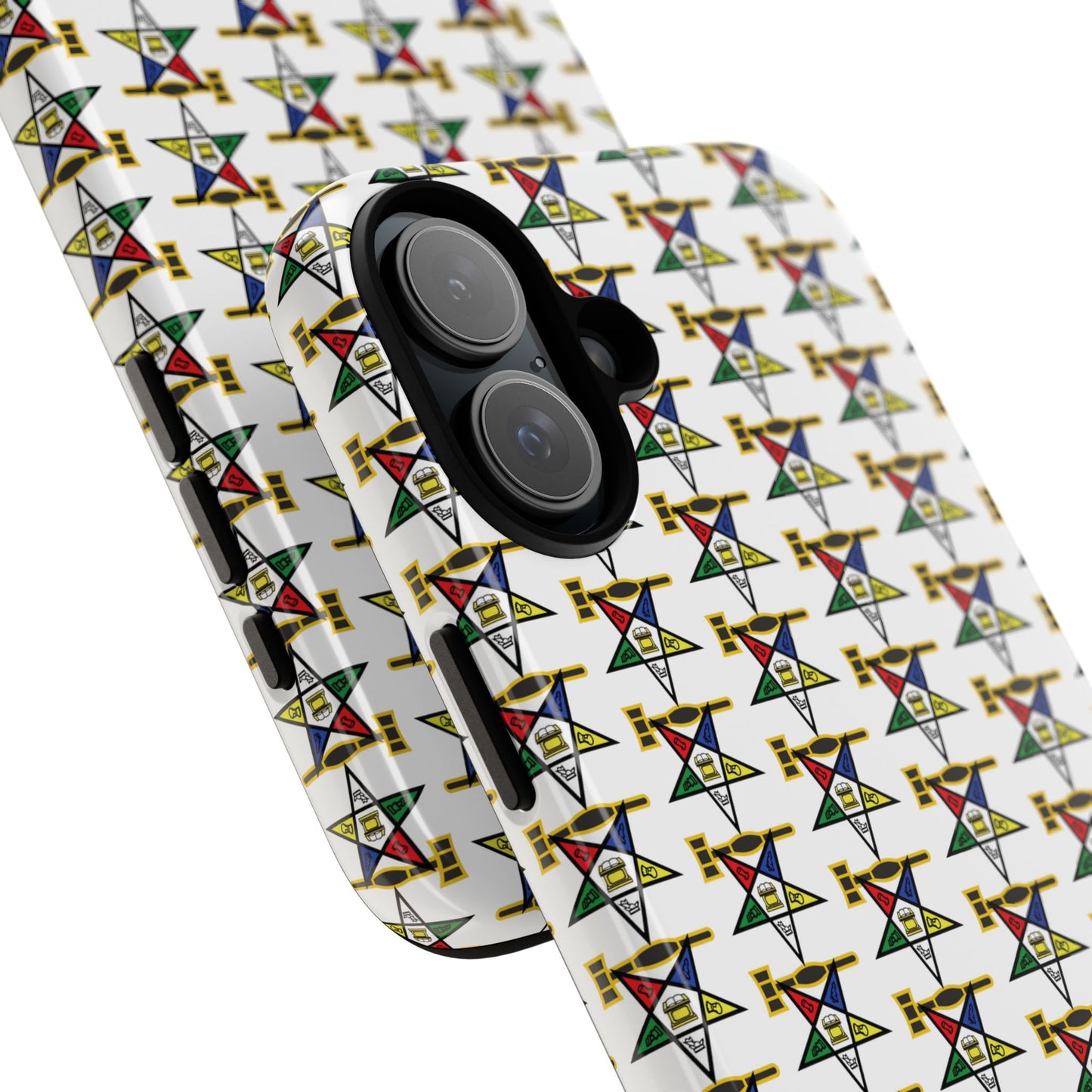 Tough Cases iPhone Case, Colorful Geometric Phone Cover, Unique Gift for Tech Lovers, Durable Phone Accessories, Trendy Phone Protector