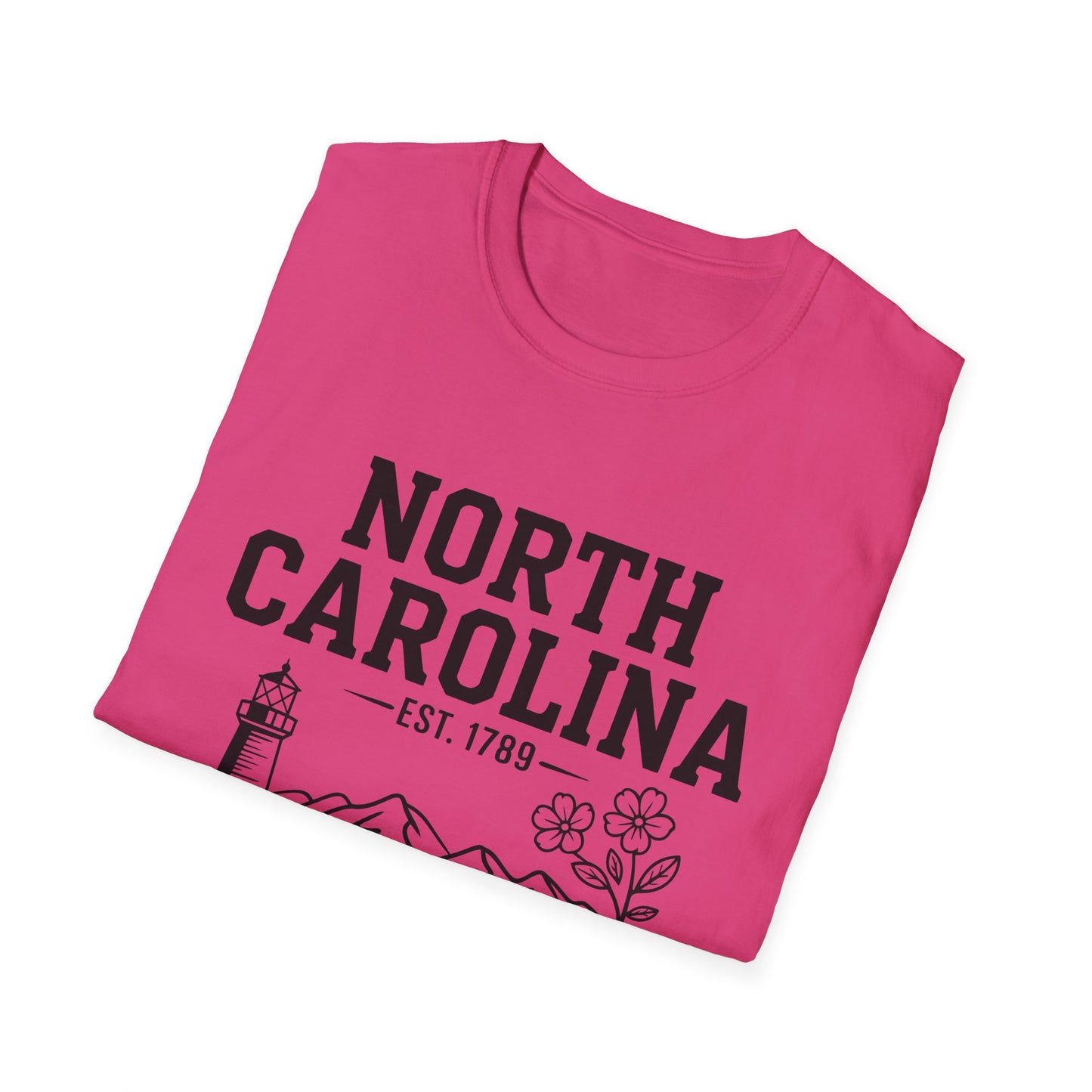 North Carolina State Pride Unisex T-Shirt, Great gift for locals, Souvenir Tee, Comfortable casual wear, Family reunion shirt, Travel [...]